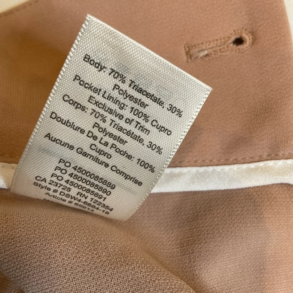 ARITZIA Wilfred Feuille  Wrap Belted Pleated Pants in Blush Size 4